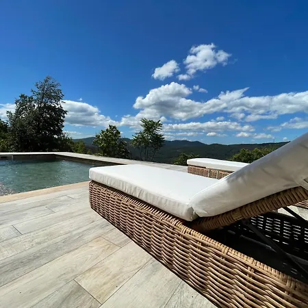Eden Du Belvédère Cévenol - En Cévennes Au Calme Absolu Et Vue Panoramique - Piscine - Jacuzzi - Only Adult - Classé 5 étoiles *