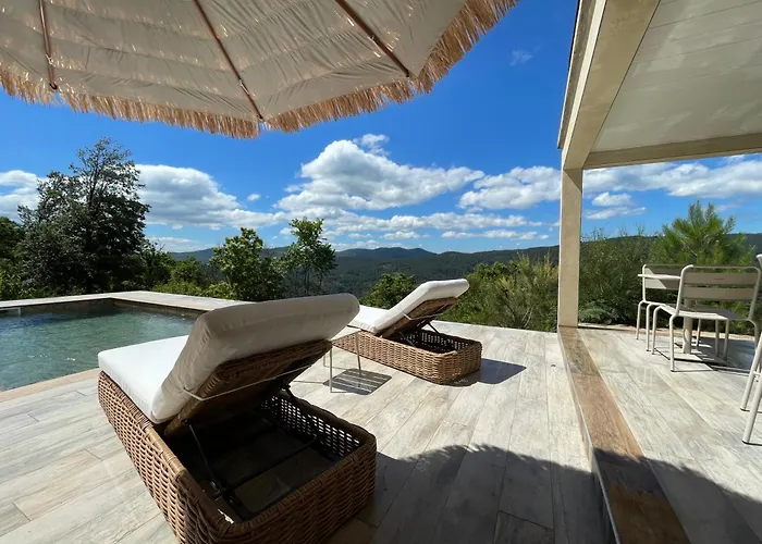 Eden Du Belvedere Cevenol - En Cevennes Au Calme Absolu Et Vue Panoramique - Piscine - Jacuzzi - Only Adult - Classe 5 Etoiles *